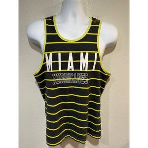Miami Hurricanes S Striped Tank Top